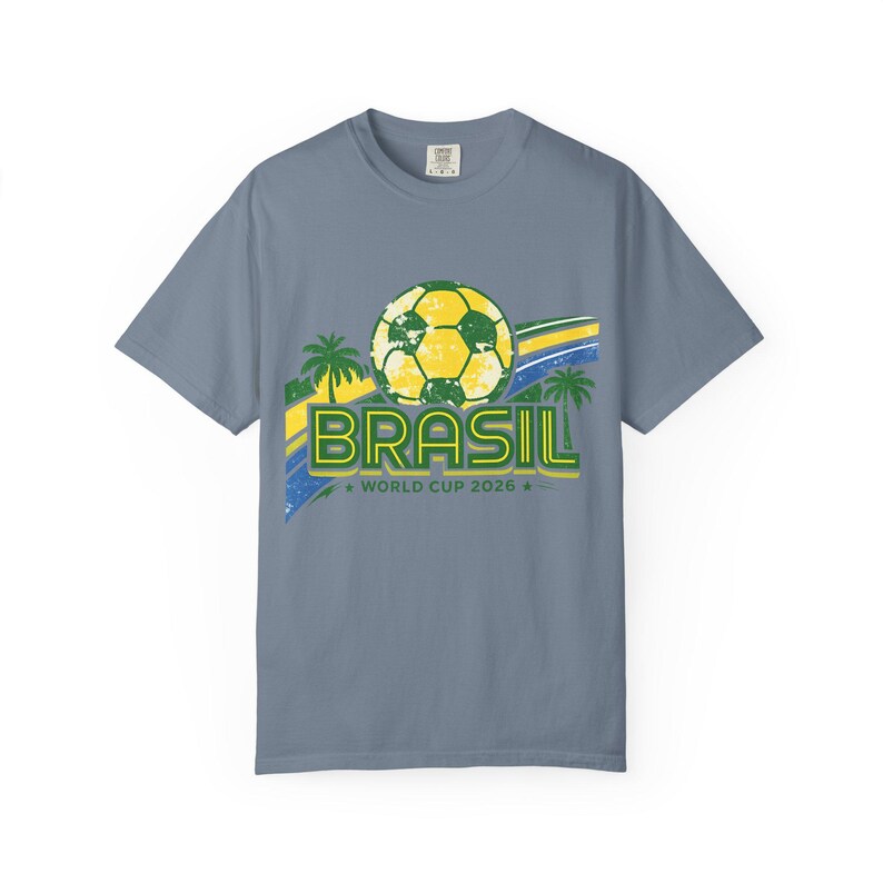 Camiseta Bola de Futebol da Copa do Mundo Brasil 2026 | Camiseta de Futebol do Brasil imagem 11