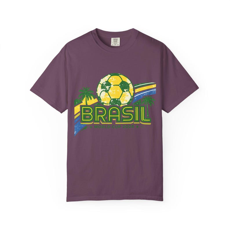 Camiseta Bola de Futebol da Copa do Mundo Brasil 2026 | Camiseta de Futebol do Brasil imagem 15