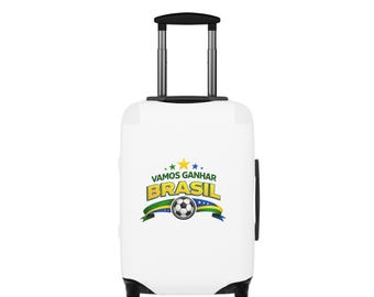 Vamos Ganhar Brasil Fußball Gepäckabdeckung | Brasilianisches Fußball Wappen