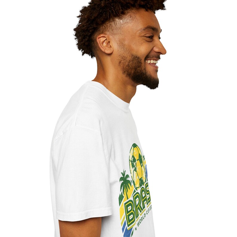 Camiseta Bola de Futebol da Copa do Mundo Brasil 2026 | Camiseta de Futebol do Brasil imagem 6