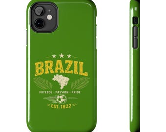 Brazil Soccer Emblem Tough Phone Case | Futebol Passion Pride