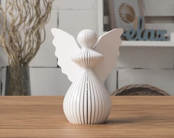 Estatua de ángel minimalista: decoración moderna para el hogar, adorno espiritual