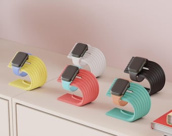 WaveForm Apple Watch充電スタンド – ミニマリストなデスク＆ベッドサイドホルダー