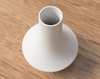 Shinto Vase: Minimalist Japandi Decorative Object, Ribbed or Smooth Texture