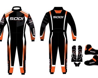 Custom Go Kart Racing Suit; CIK/FIA Level 2 , Digital Sublimation , Personalized
