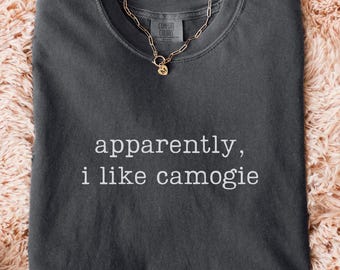 Comfort Colors® Apparently I Like Camogie Shirt, Camogie Lover Tee, Funny Camogie Player T-Shirt, Camogie Gift