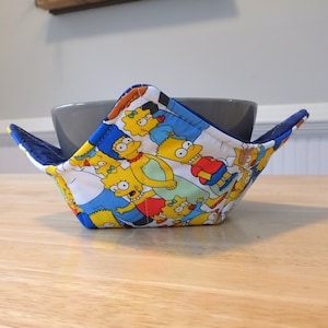 Bowl Cozy Made With Licensed Simpson Fabric