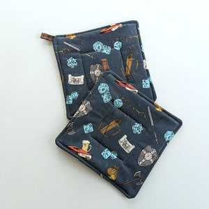 Dungeons and Dragons DND RPG Inspired Pot Holder