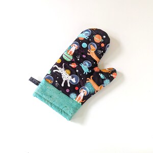 Dogs In Space Oven Mitt