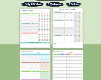 Daily Medication Tracker Printable | Weekly Schedule (PDF)