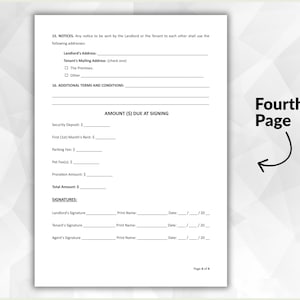 Editable Rental Agreement Template (word, PDF, Google Docs) - Etsy