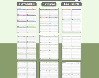 Nursing To Do List Printable | Nursing Shift Planner | Patient Organizer Sheet |  Medication Reminder | Patient Care Planner | Nursing Notes
