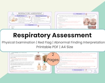 Respiratory Assessment Cheat Sheet: Complete Physical Examination Guide (Printable PDF)