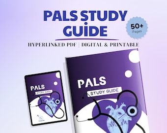 PALS Studienführer PDF | Hyperlinked Pediatric erweiterten Lebens Unterstützung Notizen, Algorithmus (Digitaler Download)
