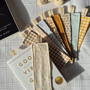 Handmade Fabric Bookmarks