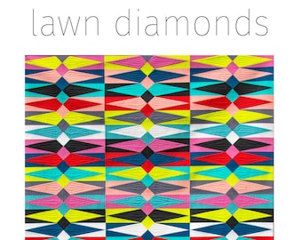 lawn diamonds quilt pattern PDF