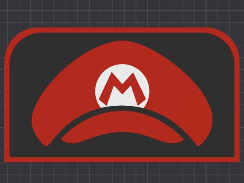 Red Rounded Mario Text Capsule Super Mario and Legend of Zelda Nintendo Switch 2 Dock Covers - Etsy