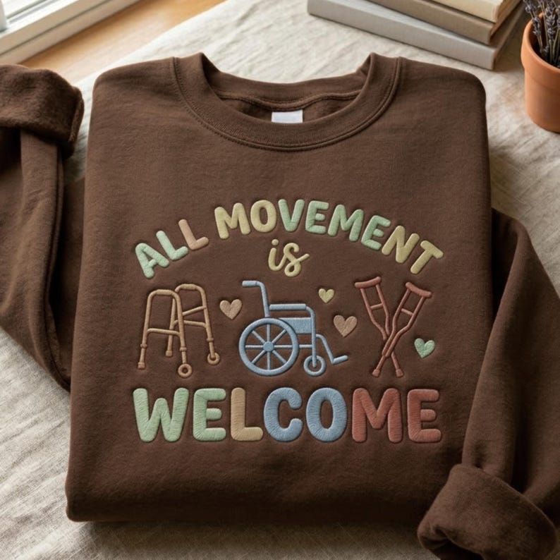 Embroidered All Movement Welcome Sweatshirt, Physical Therapist Occupational Therapy Shirt image 1