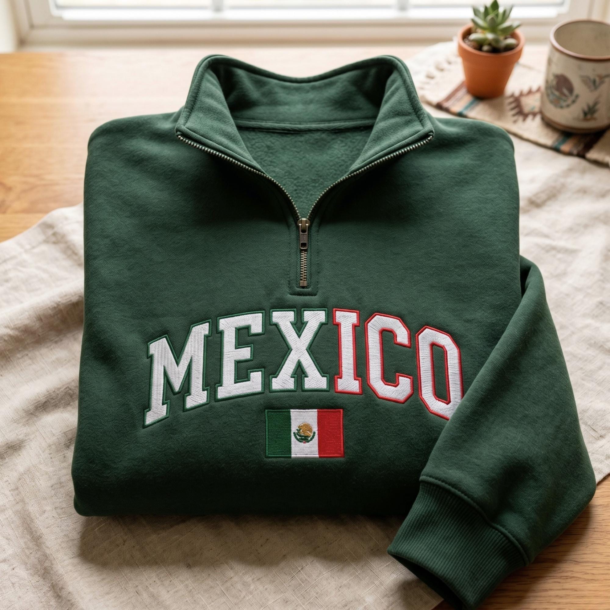 Mexican Zip Hoodie - Etsy