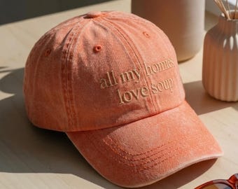 Gorra de béisbol bordada para amantes de la sopa, gorra ajustable de color personalizado, regalo para los amantes de los fideos