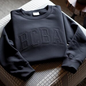 Embroidered BCBA Sweatshirt, Board Certified Behavior Analyst Varsity Tee, Autism Awareness Apparel