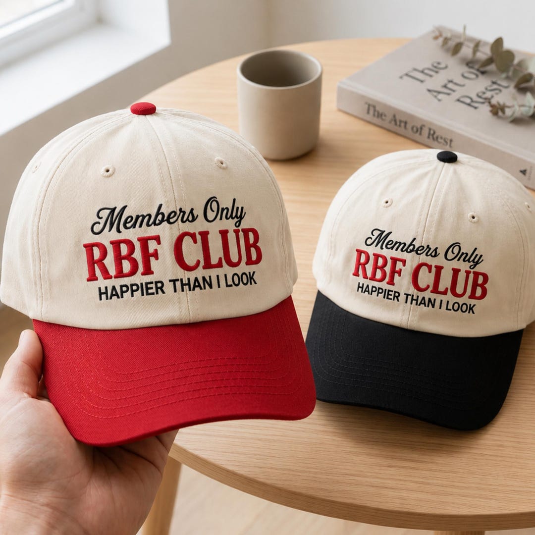 Embroidered RBF Club Trucker Hat, Members Only Snapback, Happier Than I ...