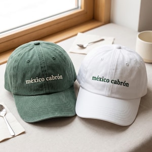 Embroidered México Cabrón Hat, World Cup Soccer Fan Gorra