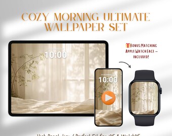 Fondo de pantalla "Mañana acogedora" para iPhone, iPad y Apple Watch (descarga digital)