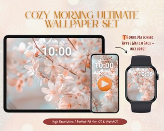 Fondo de pantalla "Mañana acogedora" para iPhone, iPad y Apple Watch (descarga digital)