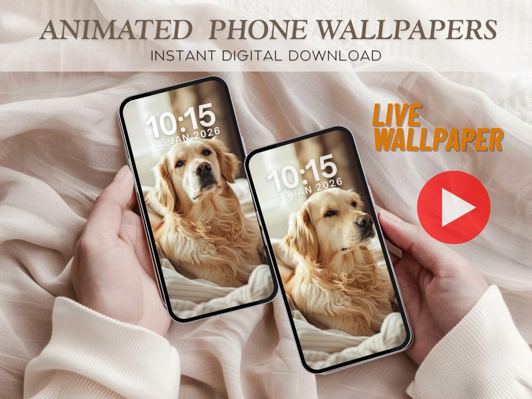 Live Wallpaper for iPhone – Cozy Dog Animated Lock Screen MP4 PNG - Etsy