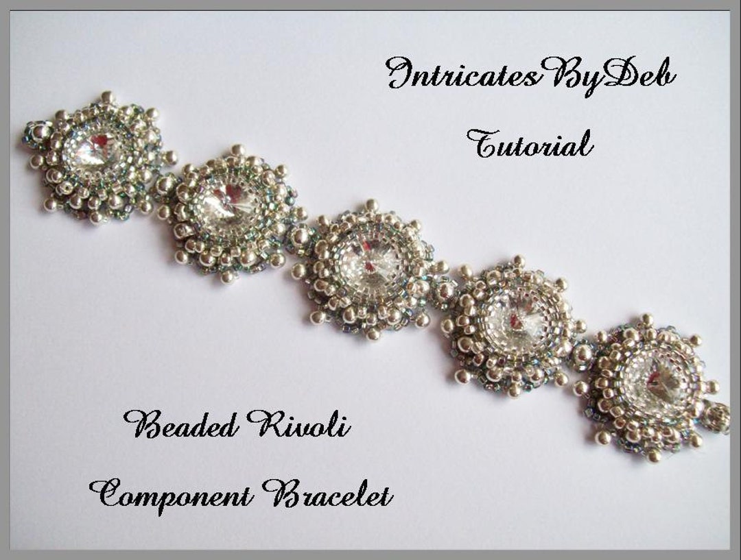 PDF Tutorial Beaded Rivoli Motif Bracelet - Jewelry Beading Pattern ...