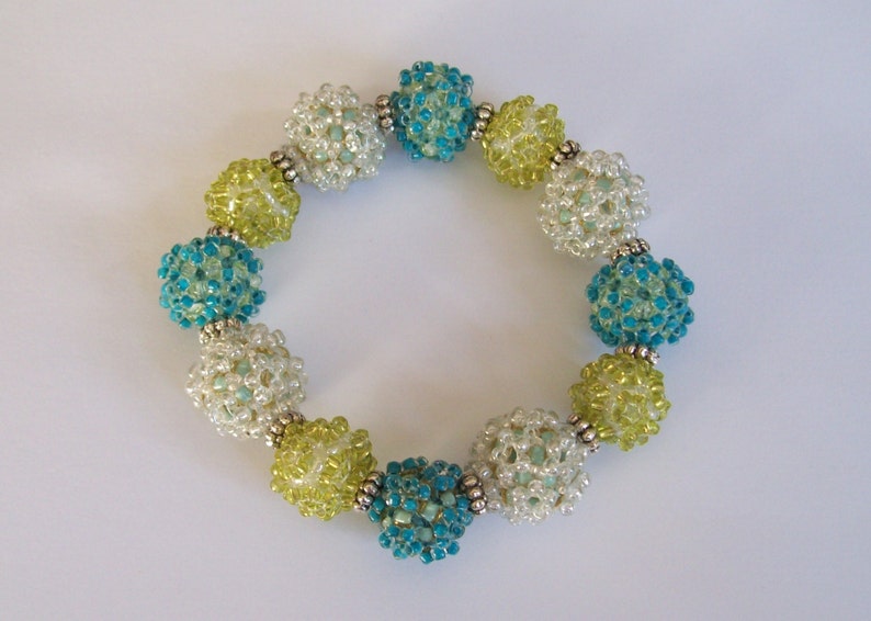 Tutorial Geometric Beaded Ball Bracelet With Seed Beads Jewelry Beading