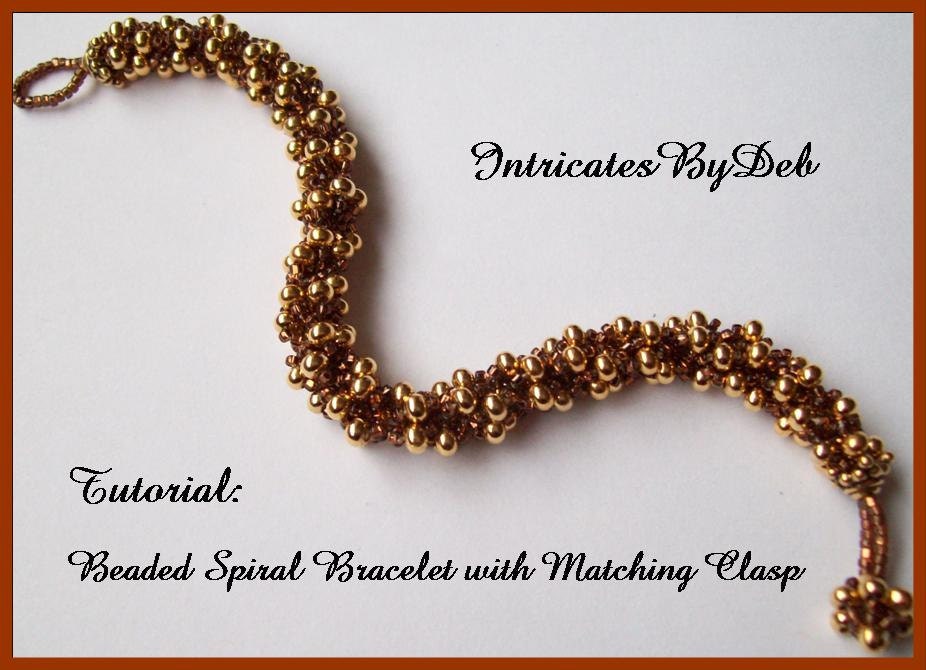 Beaded Spiral Rope Jewlery Tutorial: DIY Bracelet and Necklace Jewelry Pattern (PDF download)