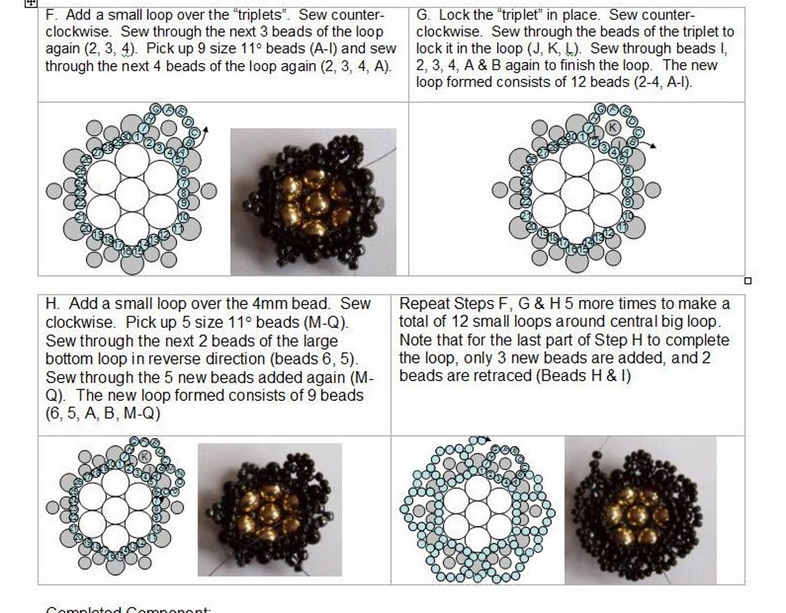 PDF Tutorial Beaded Medallion Motif Bracelet Jewelry Beading Etsy