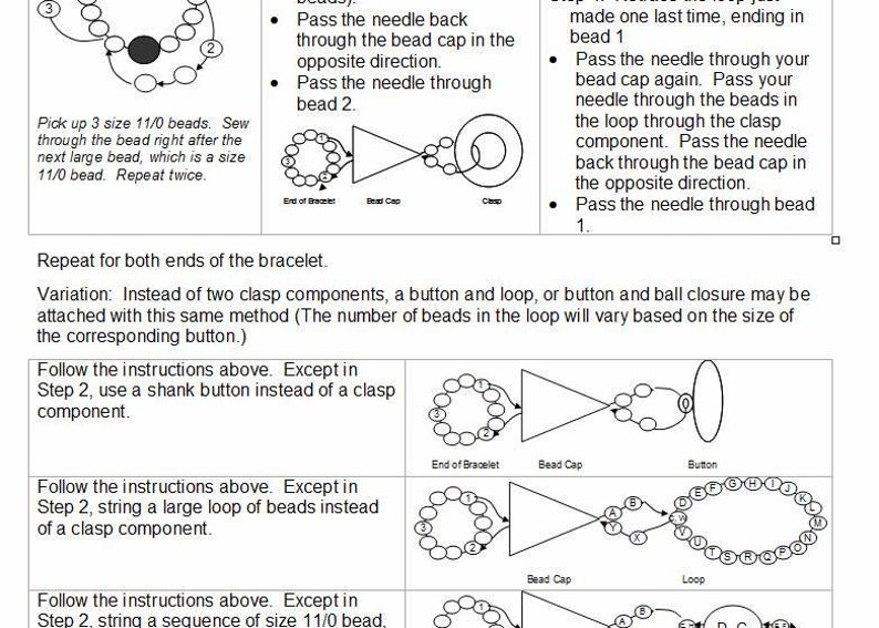 Pattern Beaded Russian Spiral Necklace Jewelry Tutorial in Copper and Topaz Beading, Beadweaving Instructions, PDF, Do It Yourself, How To image 3