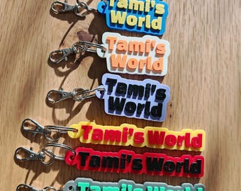 Personalized 3D keychain with name | Custom name tag | Gift for boyfriend, girlfriend, family in your desired color