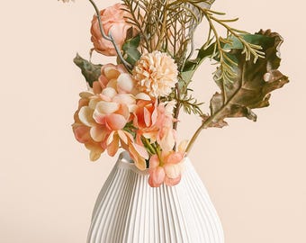Modern 3D-printed vase made of PLA | Minimalist decoration for dried flowers | Elegant design vase in many colors | Handmade