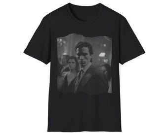 American Psycho Patrick Bateman At The Club T-Shirt, Movie Lover Gift, Horror Film Fan Tee, Vintage Style Graphic Top, Retro Pop Culture