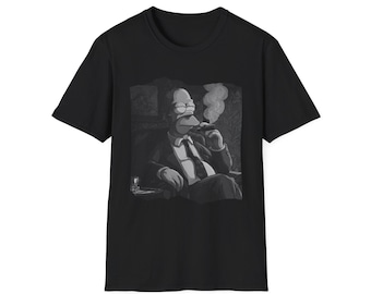 Homer Simpson Mobster T-Shirt, Funny TV Cartoon Tee, Unisex Graphic Tee, Vintage Retro Shirt, Classic Character Top