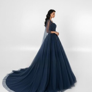 Enchanting Cinderella Divine Gown: Butterfly Beadwork and Flowing Train (CM330) main image 1