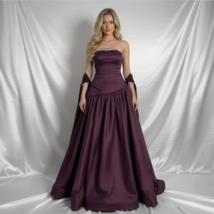 prom dresses with shawls Elegant Mother of the Bride Dress Beaded Shawl Bow Dress Floor Length A chiffon tie adds a bit of drama to the matching detachable capelet Prom Dress With Shawl -
