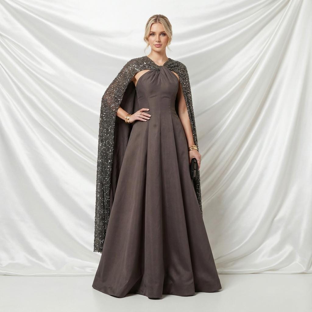 Beaded Cape Dress - Etsy