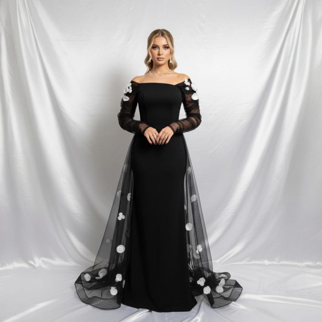 sheer beaded dress Nox Anabel E1531 - Long Mesh Sheath GoingOutTops Size:US24W Porsha Williams, Simon Guobadia