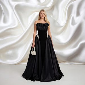 trapeze style formal dress Jacquard Trapeze Gown Apricot / 12