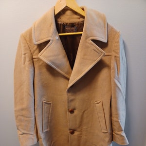 Vintage Pendleton Wool Camel Hair Peacoat