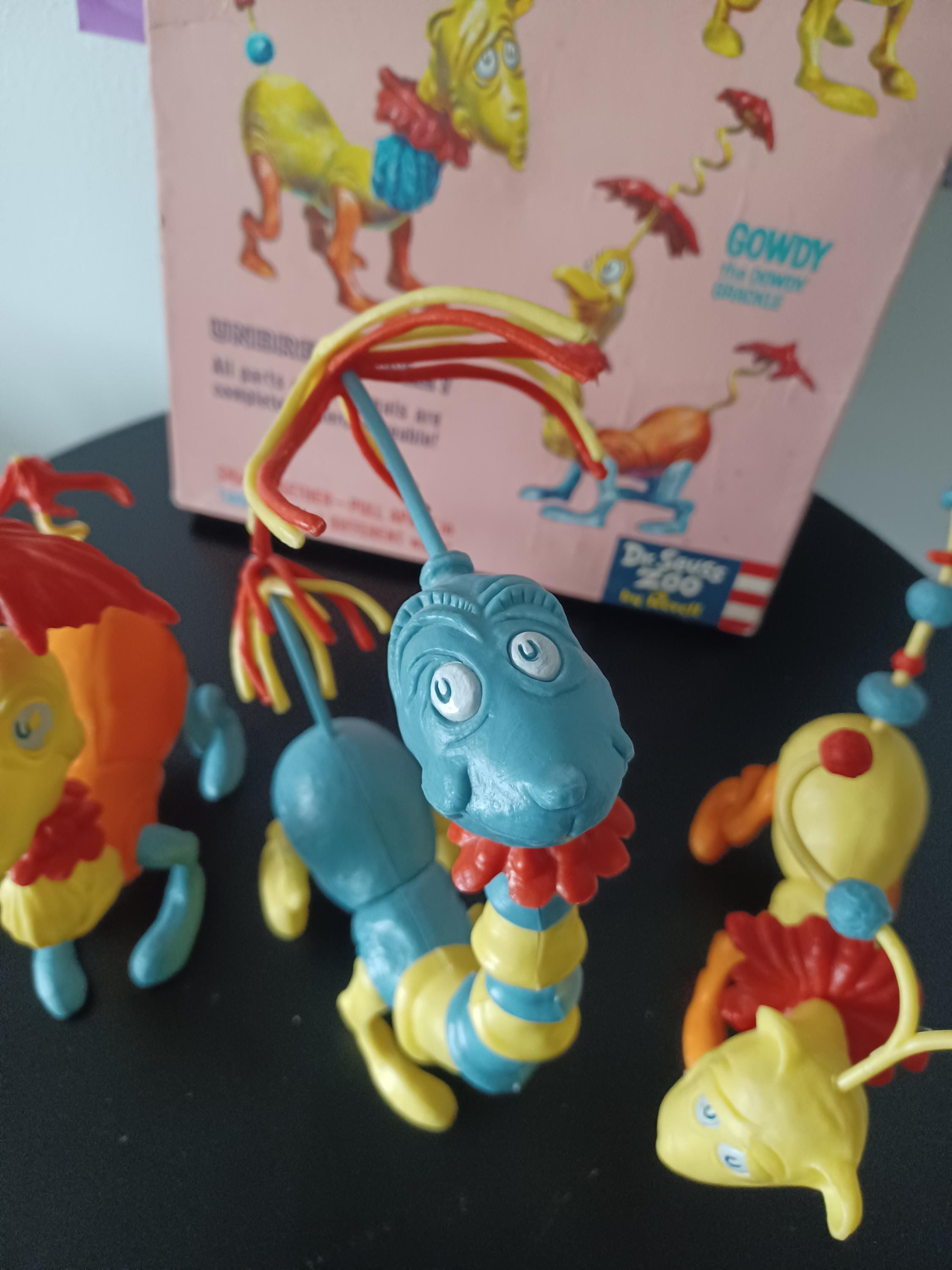 Vintage Dr Seuss Revell Complete Norval, Gowdy and Tingo Zoo Toy