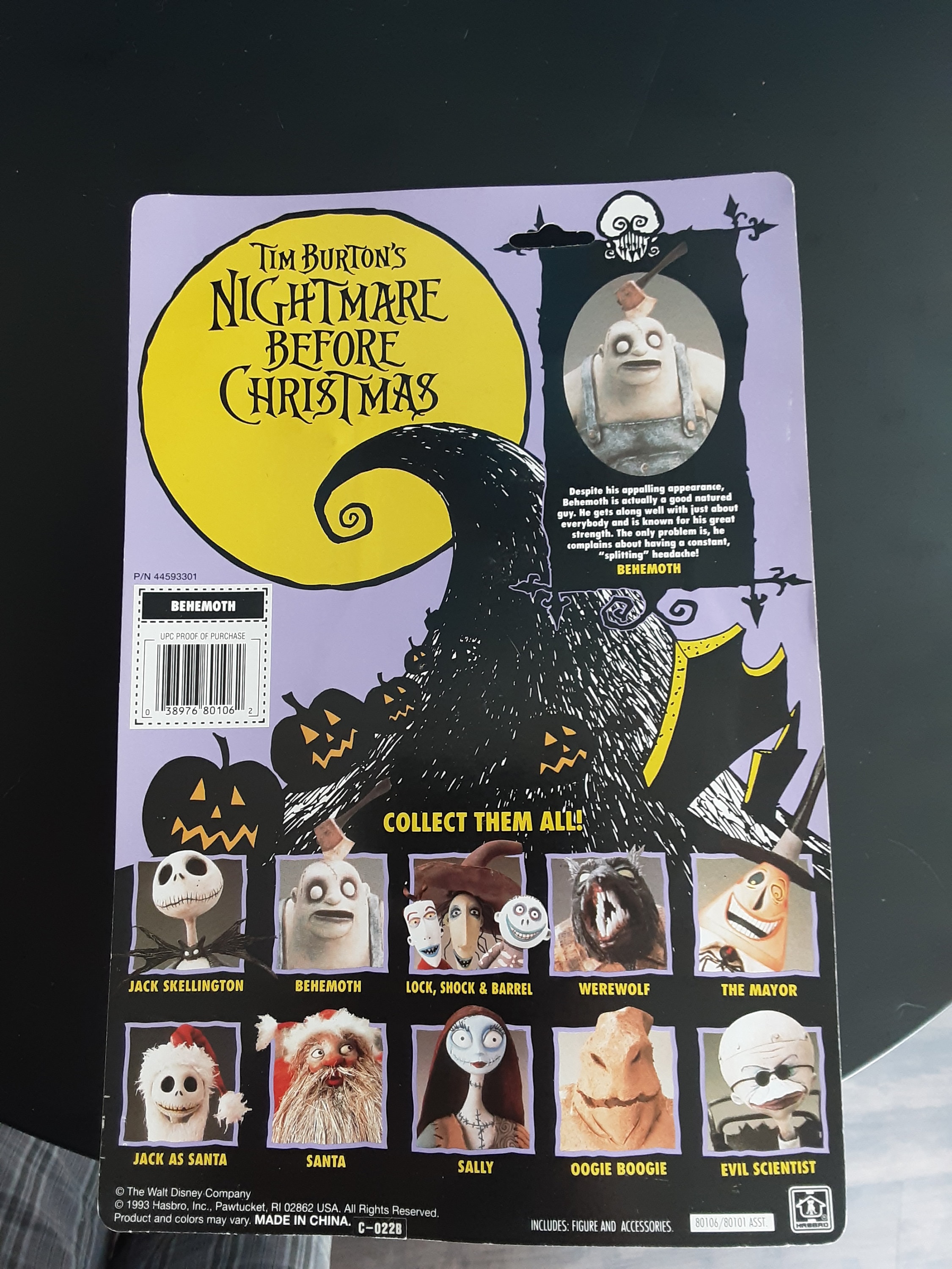 1993 Nightmare Before Christmas First Edition Behemoth Hasbro 1993 Nightmare Before Christmas First Edition Behemoth Hasbro