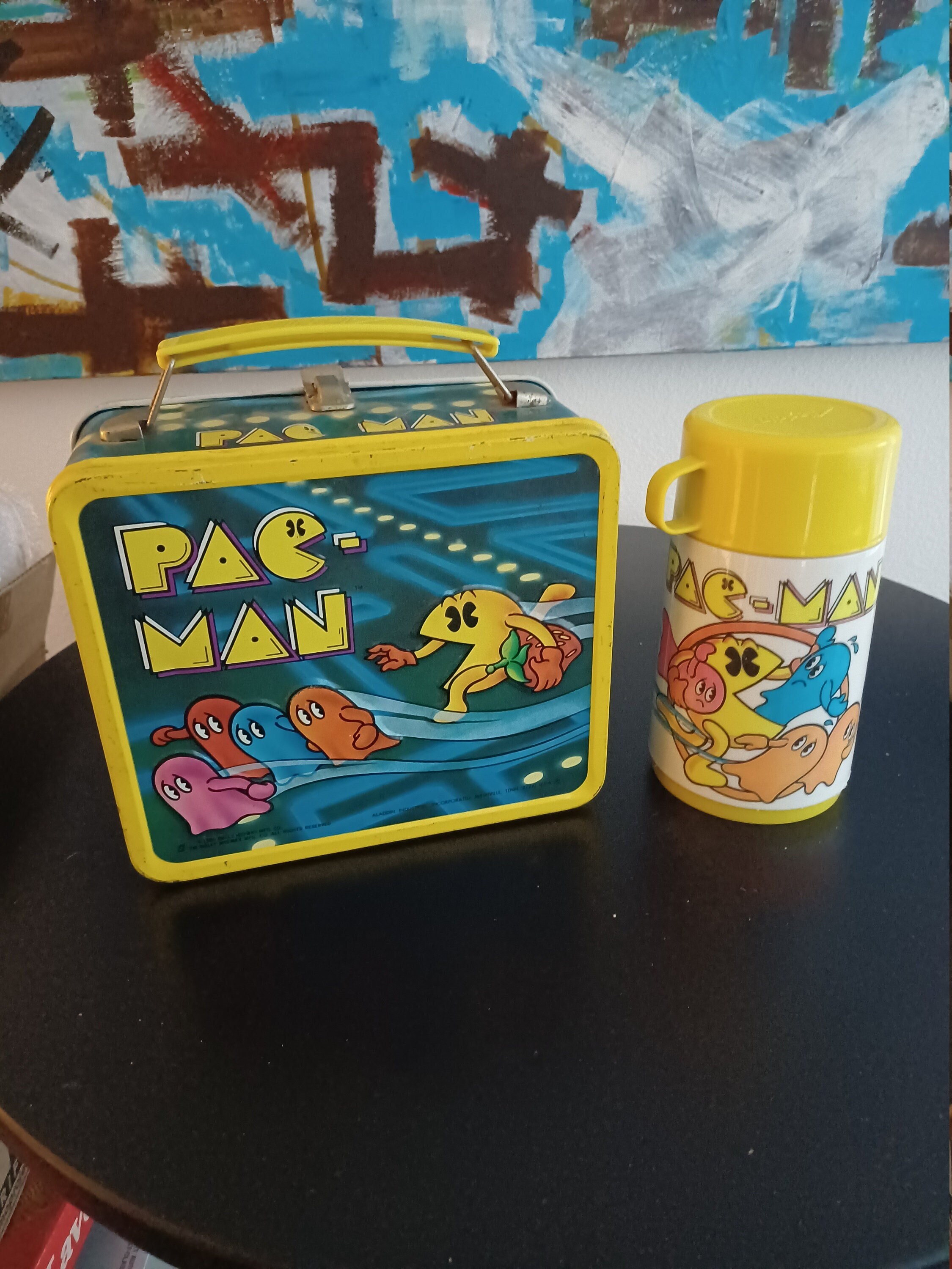 Vintage 1983 Aladdin Midway Pac Man Video Game Plastic Lunch Box