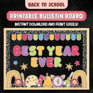 Welcome Back To School Bulletin Board Kit, Pastel Classroom Decor, Back to School Bulletin Board, Back To School Bulletin Board Ideas