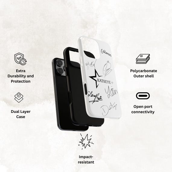 Katseye Signature Kpop Phone Case: Protective Fan Merch - Iphone